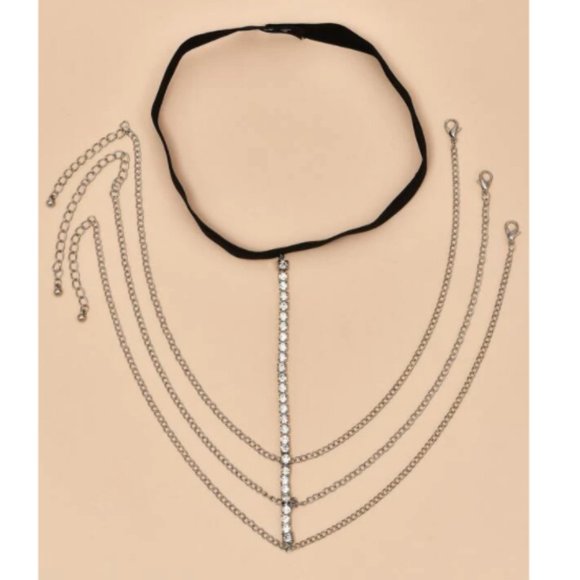 Leg Chain - Rhinestone - Picture 2 of 3